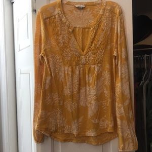 Lucky Brand Hi-lo floral top